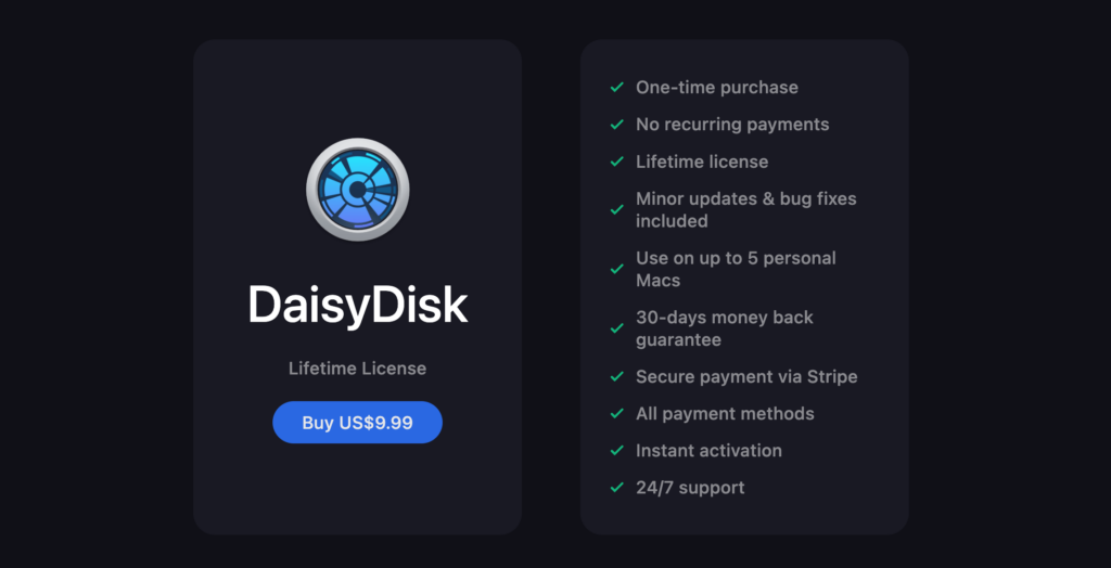 Daisydisk pricing