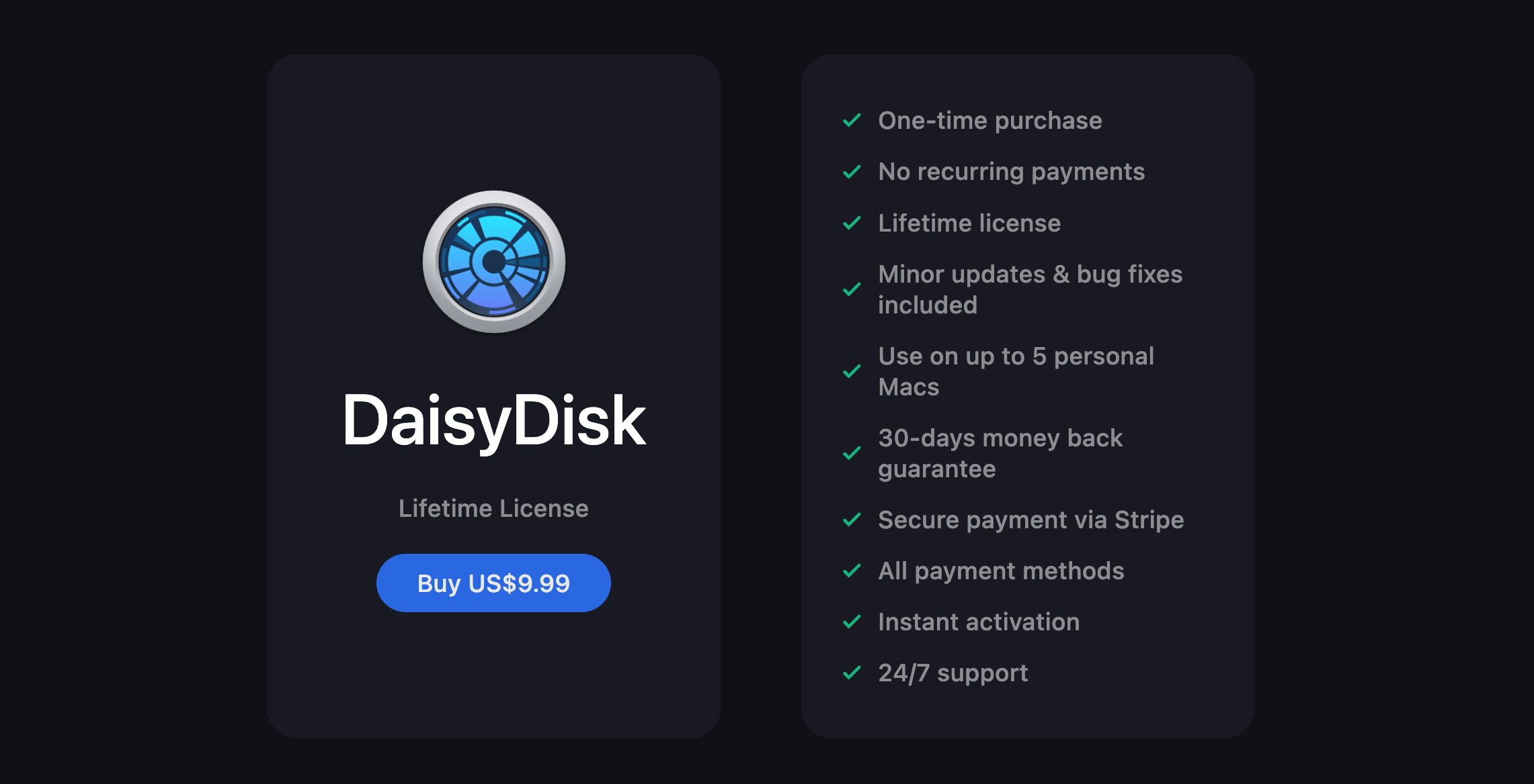 Daisydisk pricing