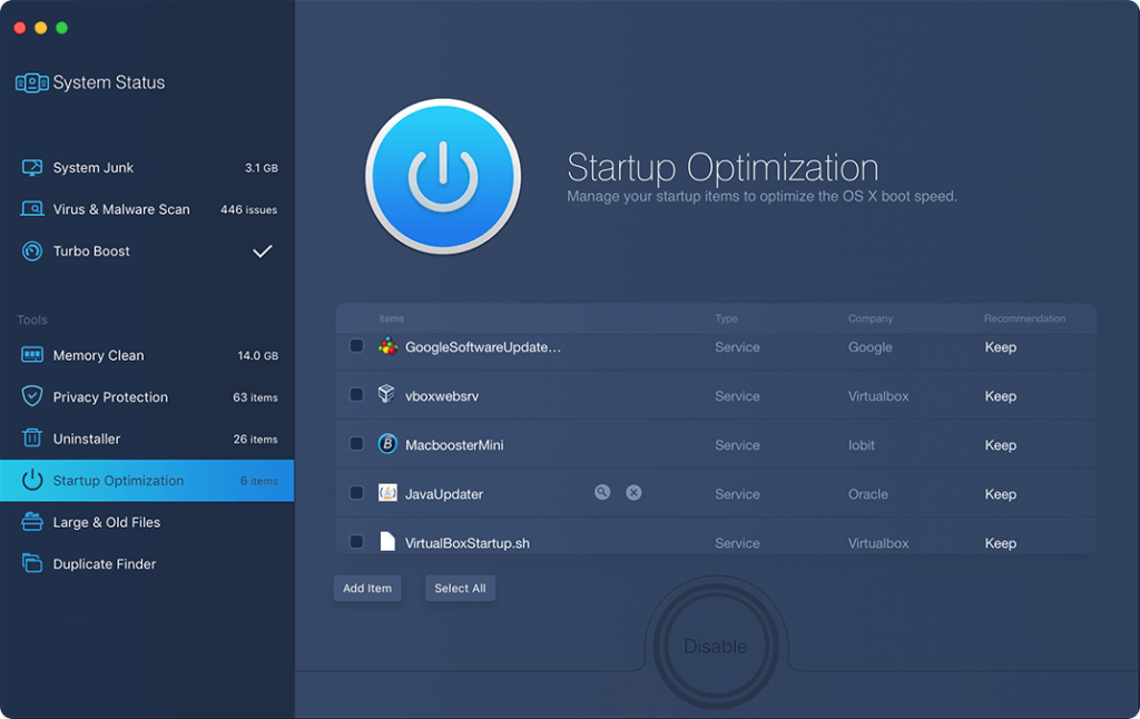 macbooster 8 startup optimization
