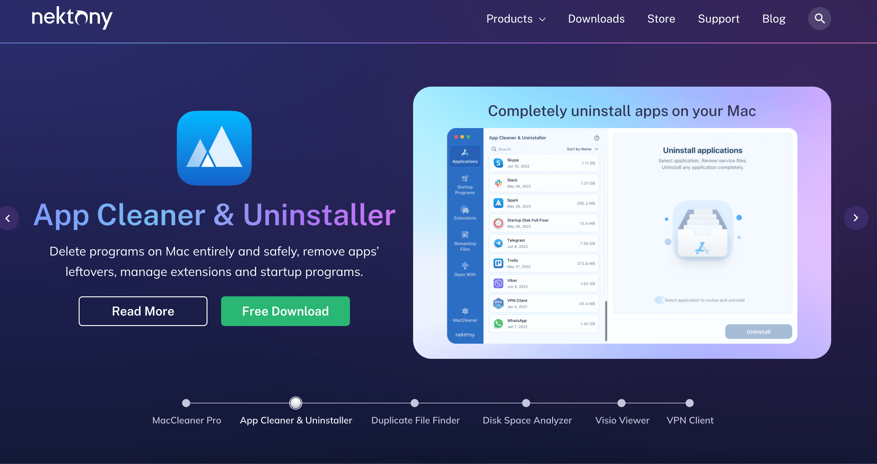 nektony app cleaner and uninstaller