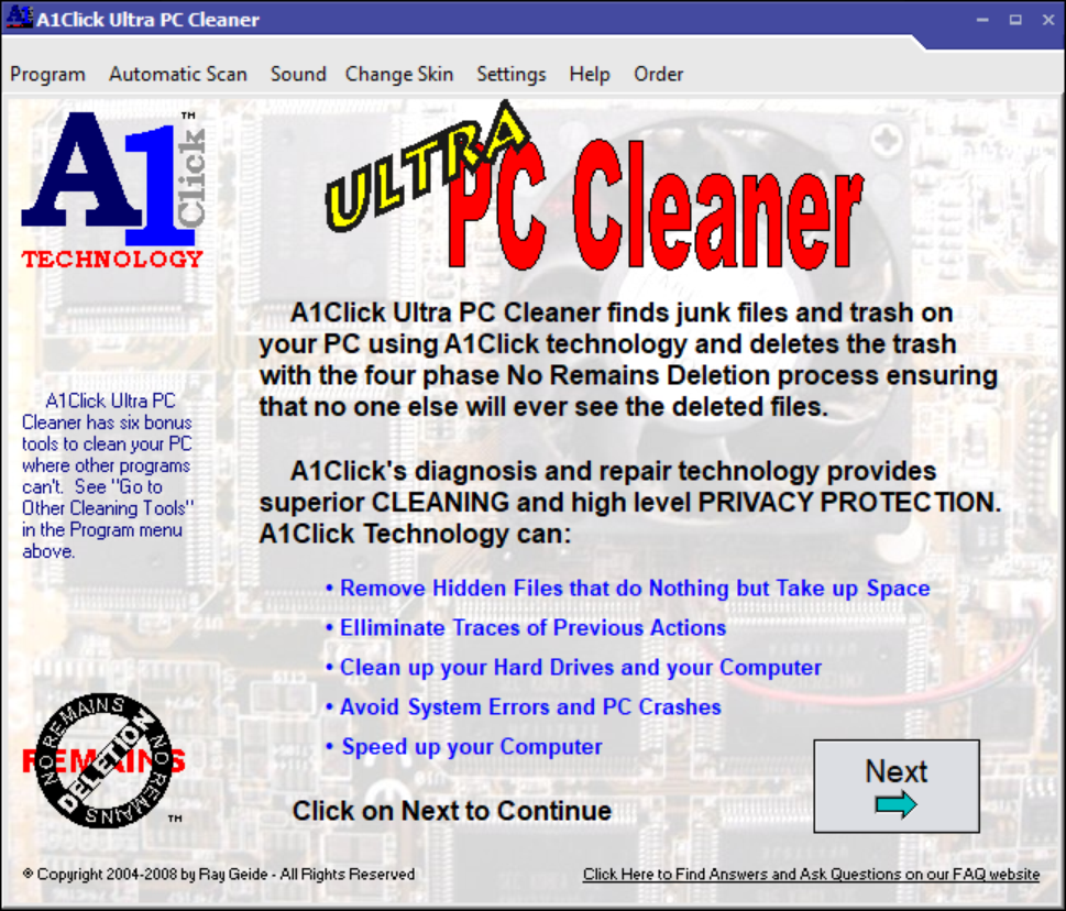 A1Click Ultra PC Cleaner